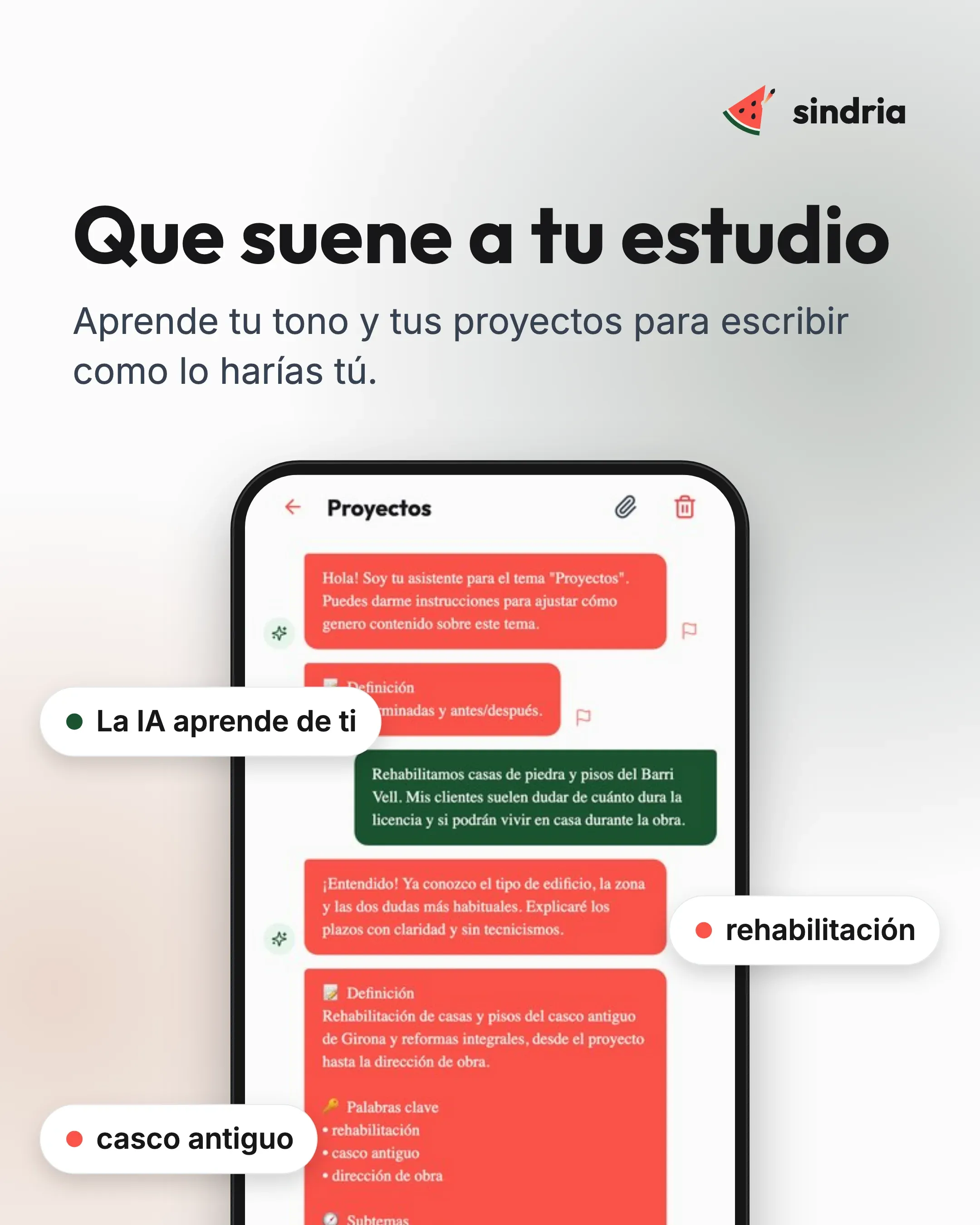 Estudios de arquitectura: Tu propia voz