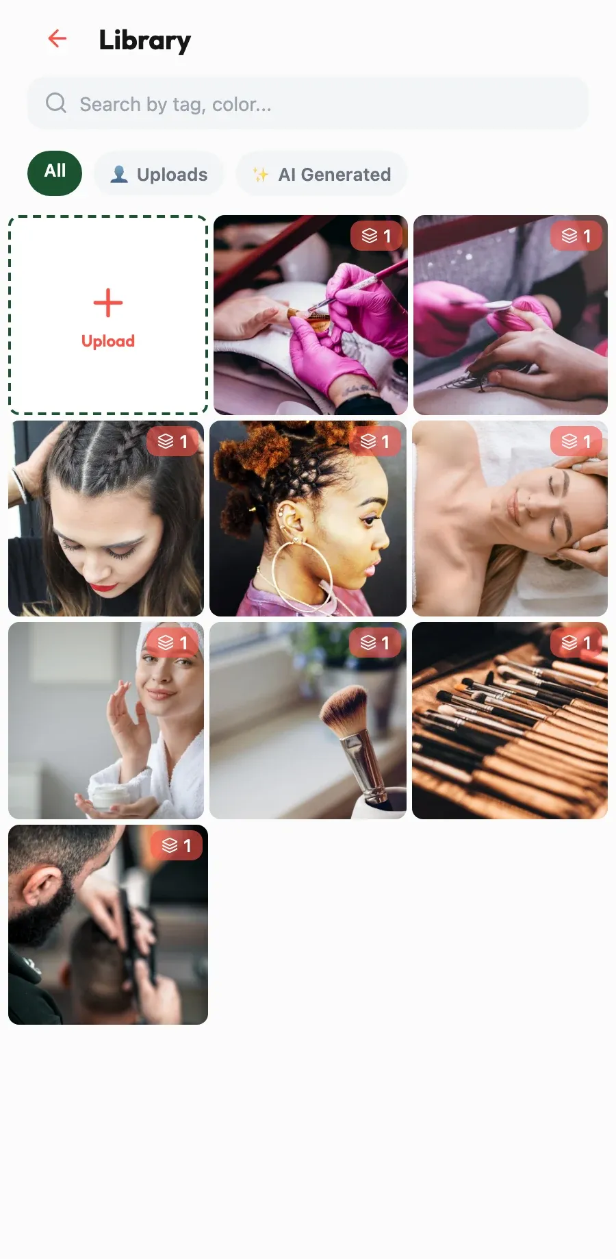 Your work, front and centre. Gather your best nail and colour photos, ready to publish.