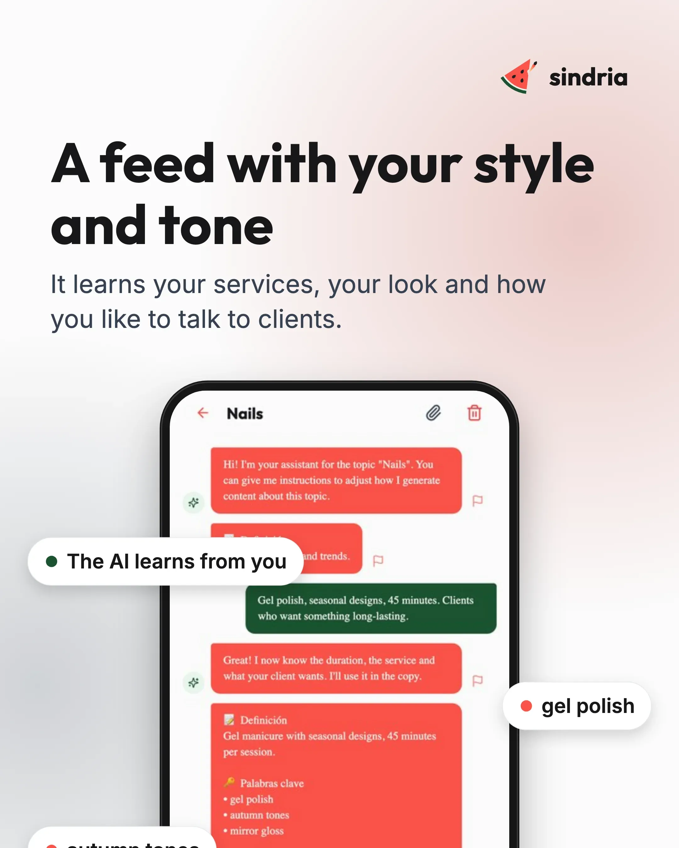 Hair & beauty salons: Your own voice