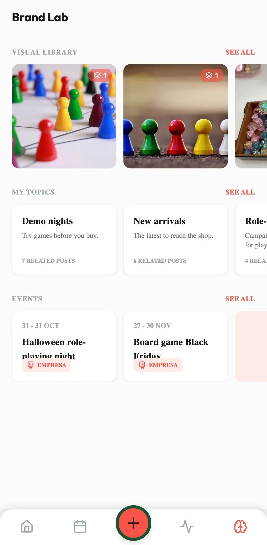 Dates that fill tables. Halloween, Black Friday or your autumn tournament: it suggests them before the date arrives.