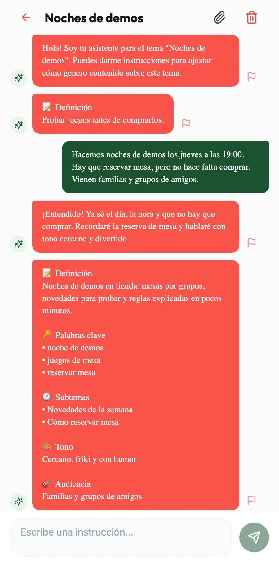 Aprende cómo jugáis aquí. Cuéntale una vez cómo es tu noche de demos y la recordará en cada post.