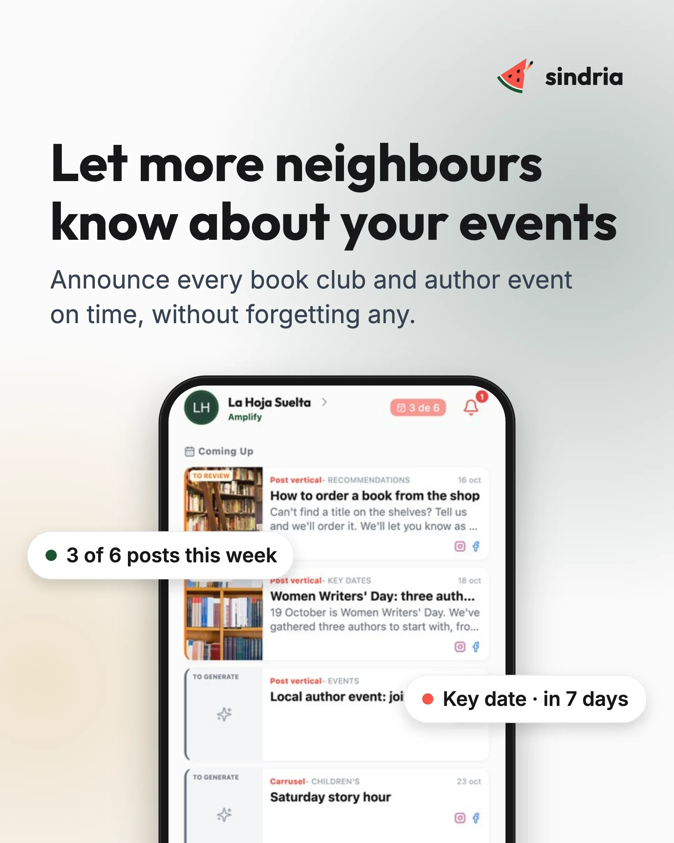 Independent bookshops: Visible results