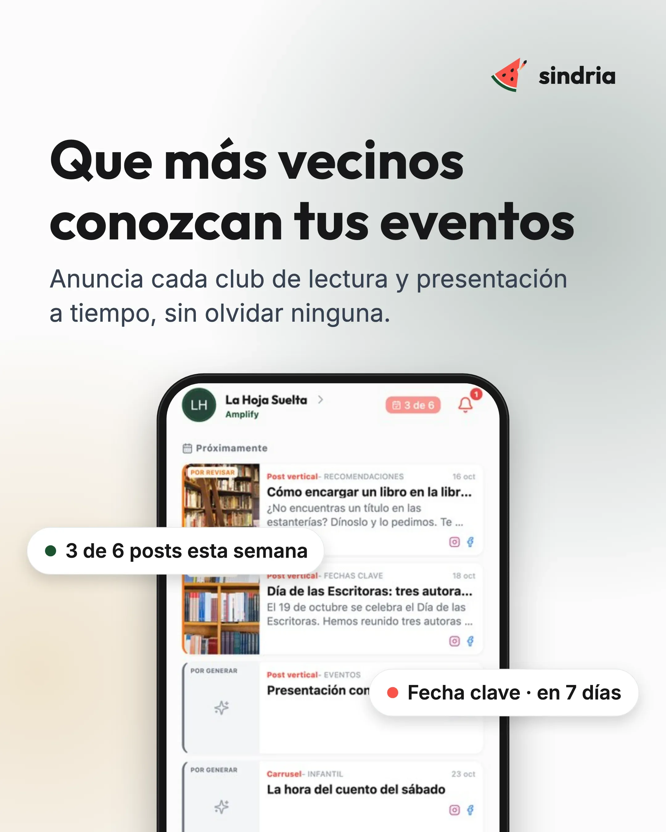 Librerías: Resultados visibles