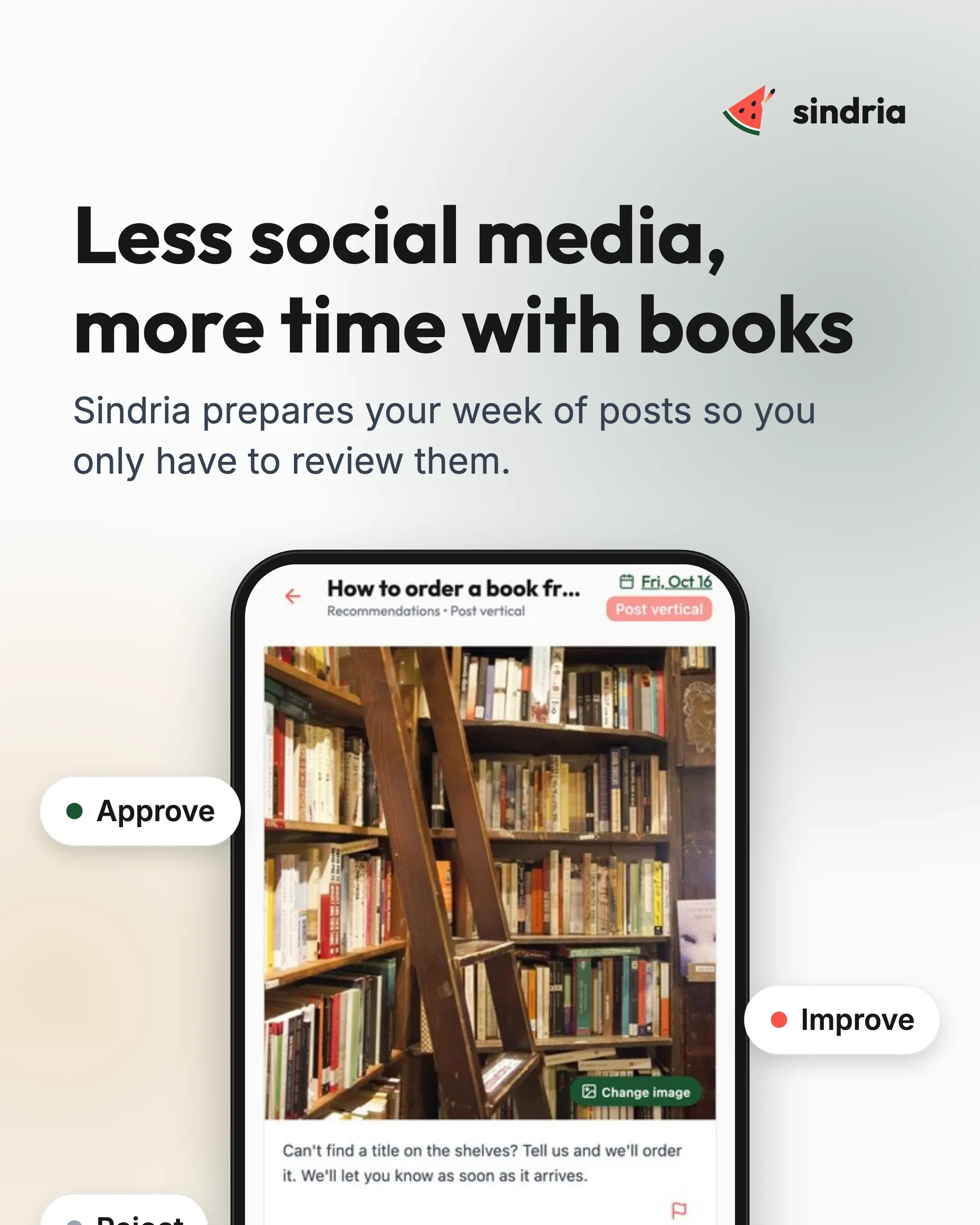 Independent bookshops: What can Sindria do for your bookshop?