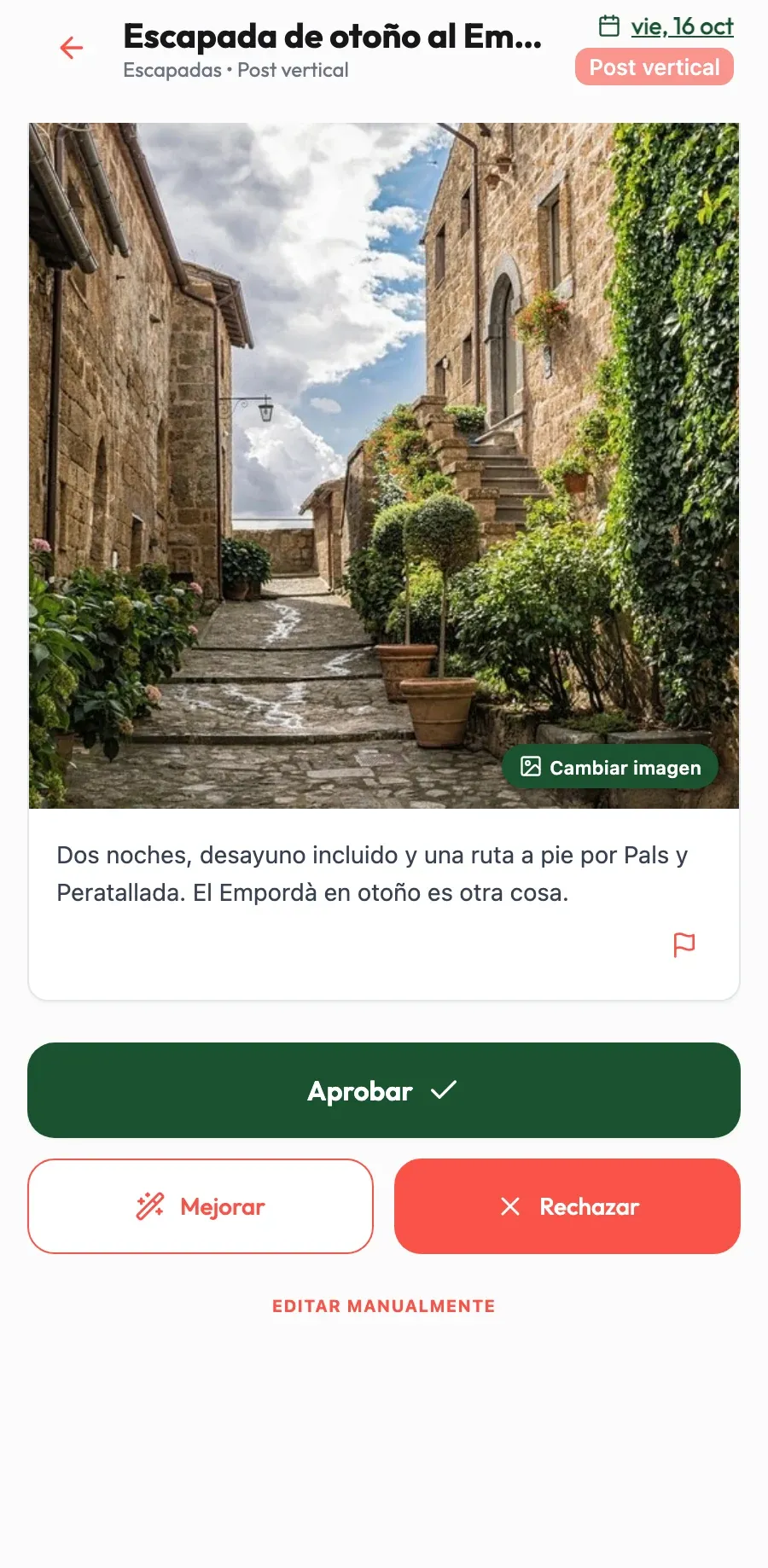 Textos que invitan a venir. Describe cada habitación y cada desayuno con calidez, sin tópicos turísticos.