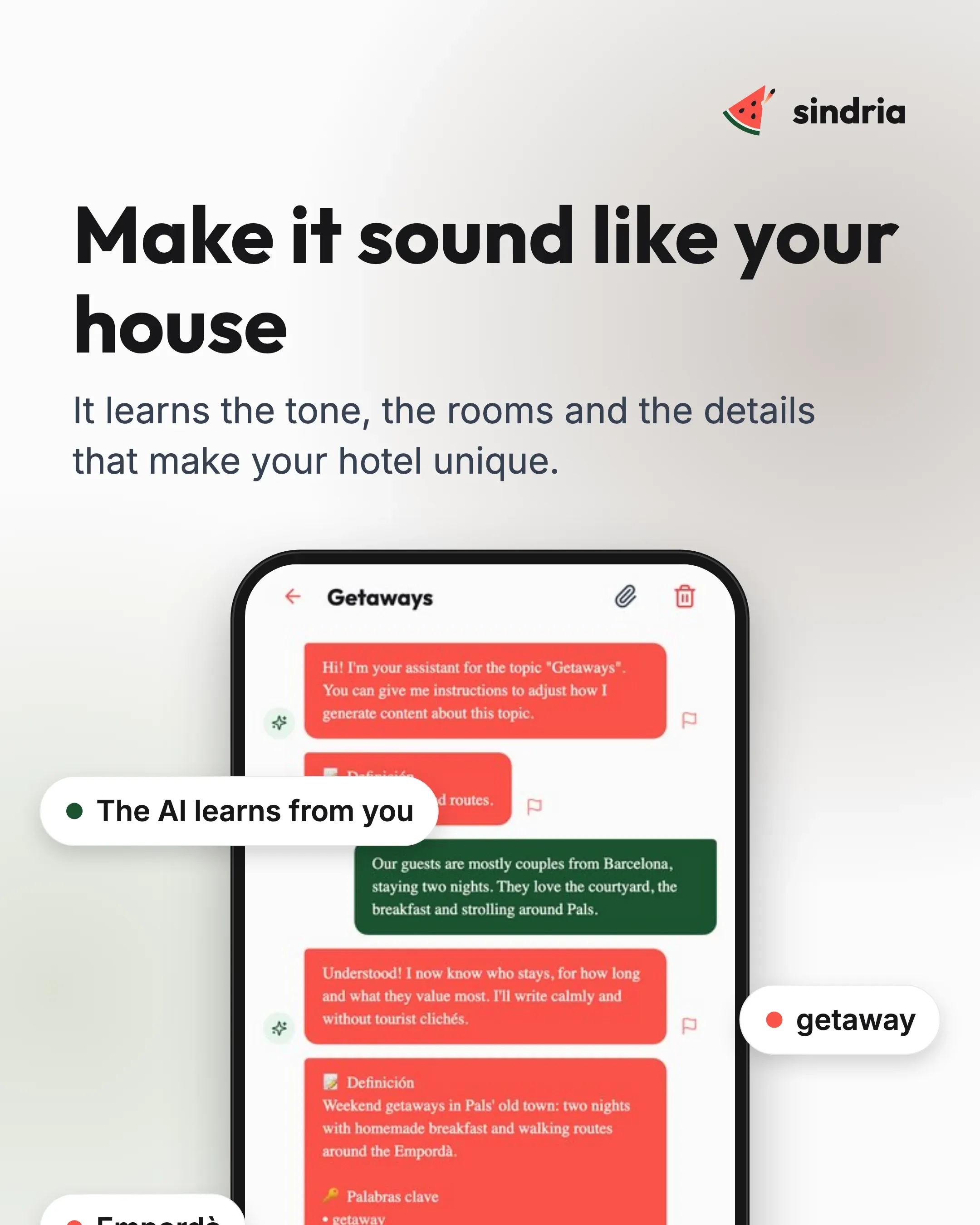 Small boutique hotels: Your own voice