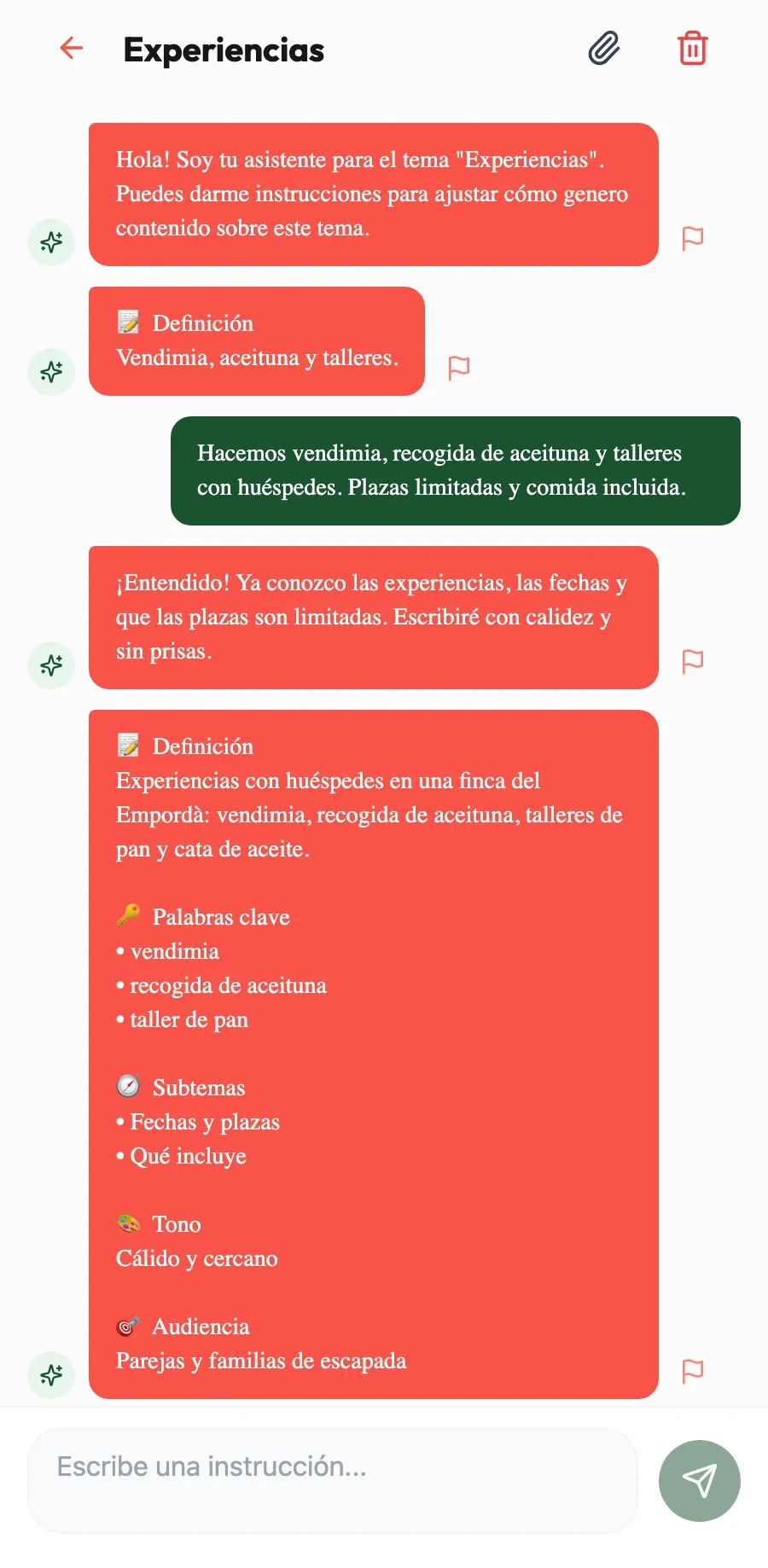 Aprende tu finca. Cuéntale cómo es la vendimia o la recogida de la aceituna y lo recordará en cada post.