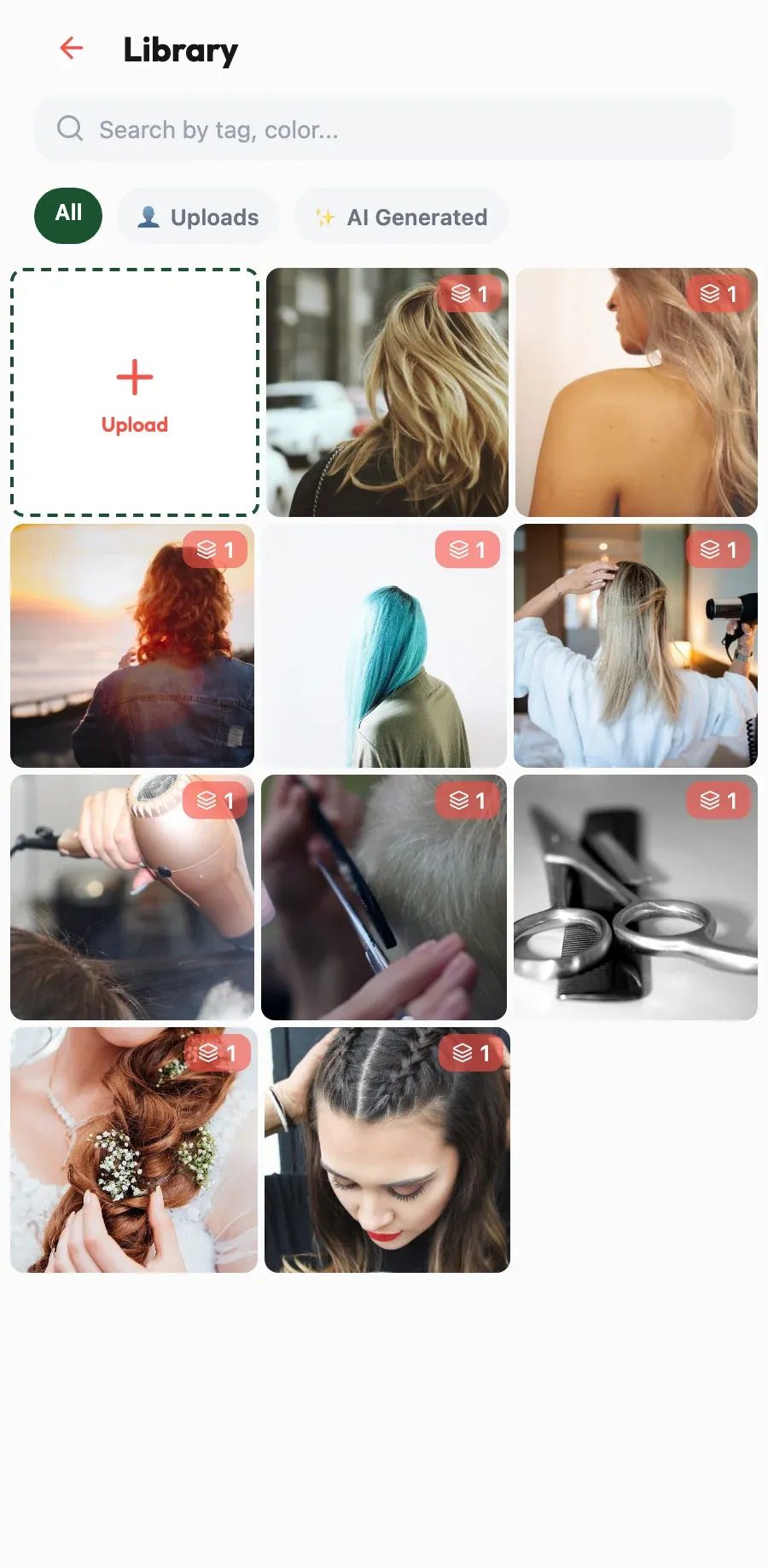 Your results, better told. Upload your before-and-afters and the AI picks them for each post.