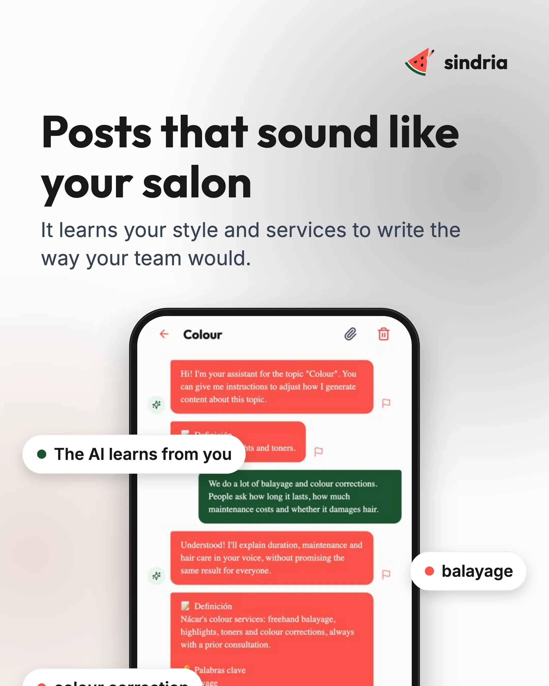 Hairdressers: Your own voice