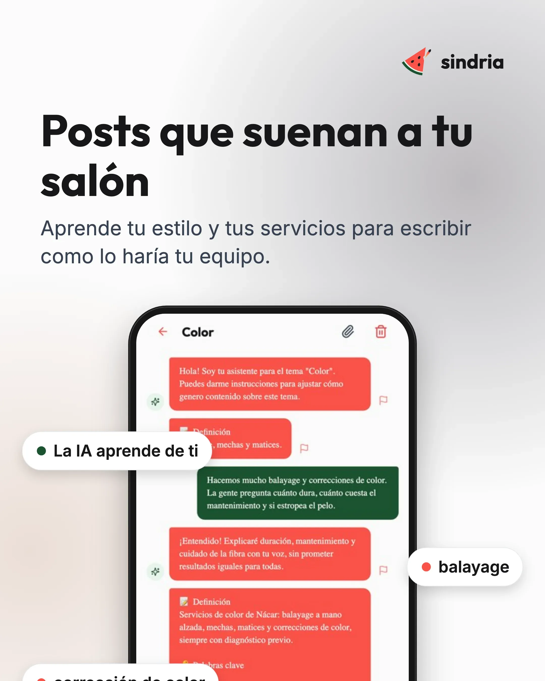 Peluquerías: Tu propia voz