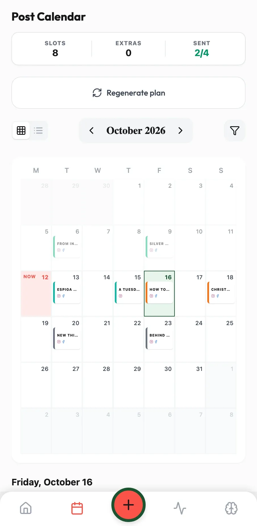 Less screen, more bench. It plans the month of pieces, custom orders and markets while you work the silver.