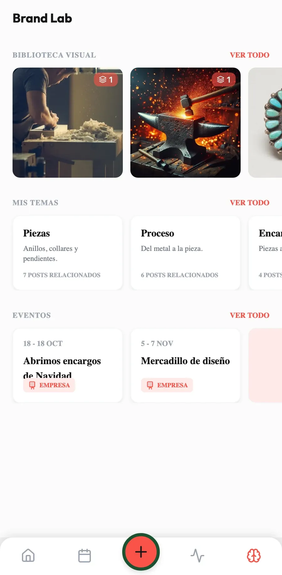Suena a tu taller. Define tu marca una vez y cada texto mantiene ese estilo artesano y cercano.