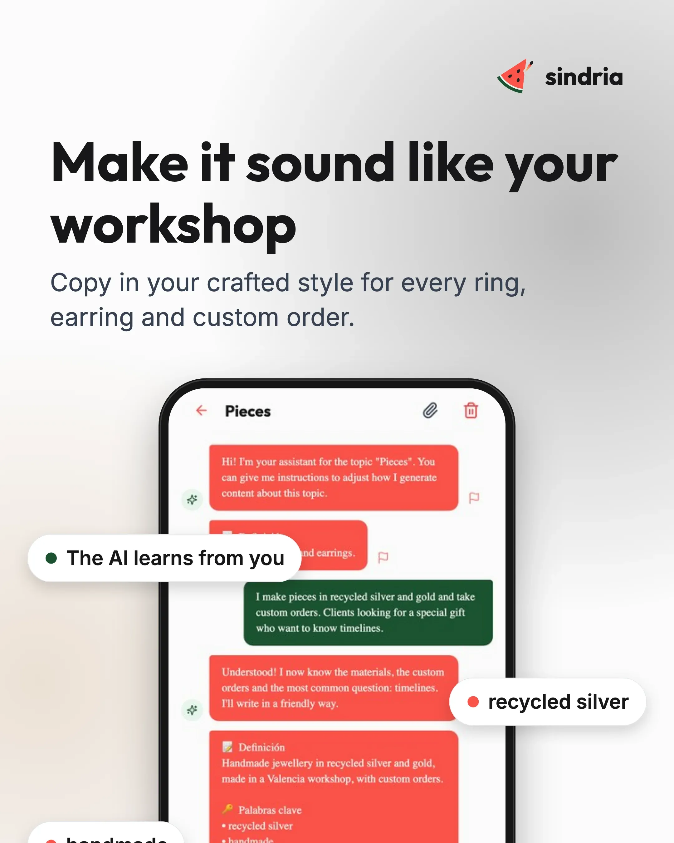 Jewellery makers: Your own voice