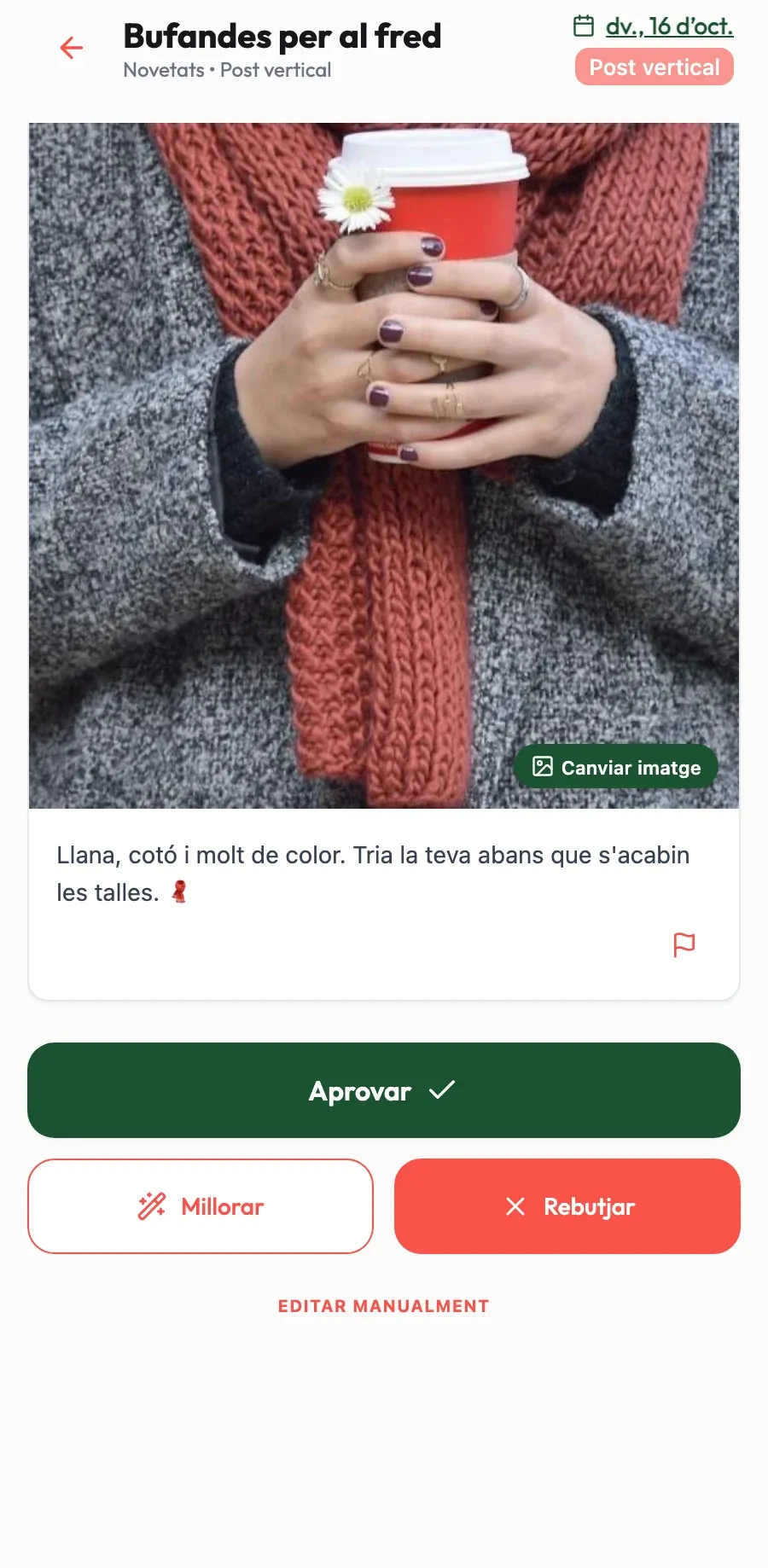 De l'aparador al post. Sindria converteix les teves peces en textos càlids i tu dones el vistiplau.