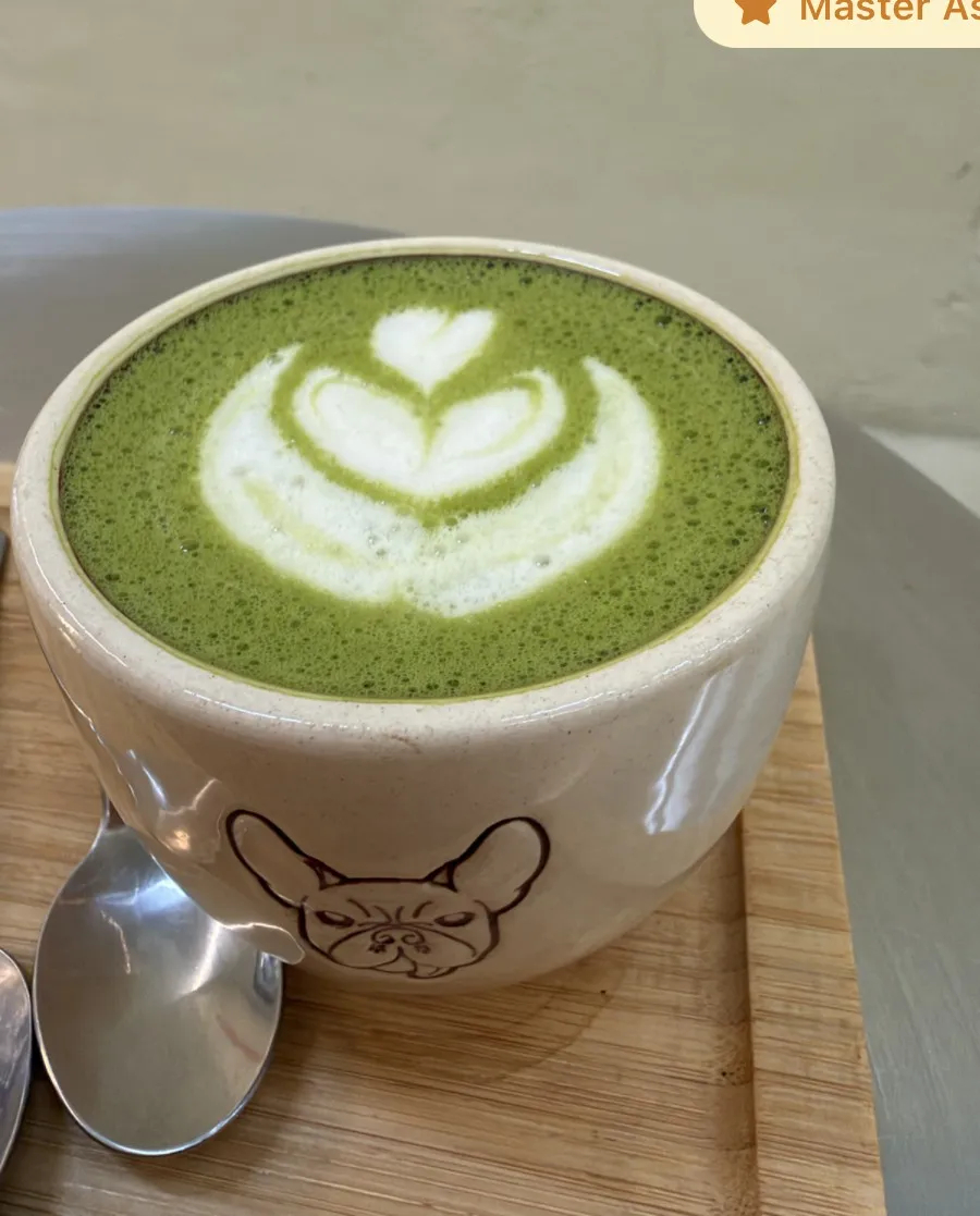 Before: Matcha latte