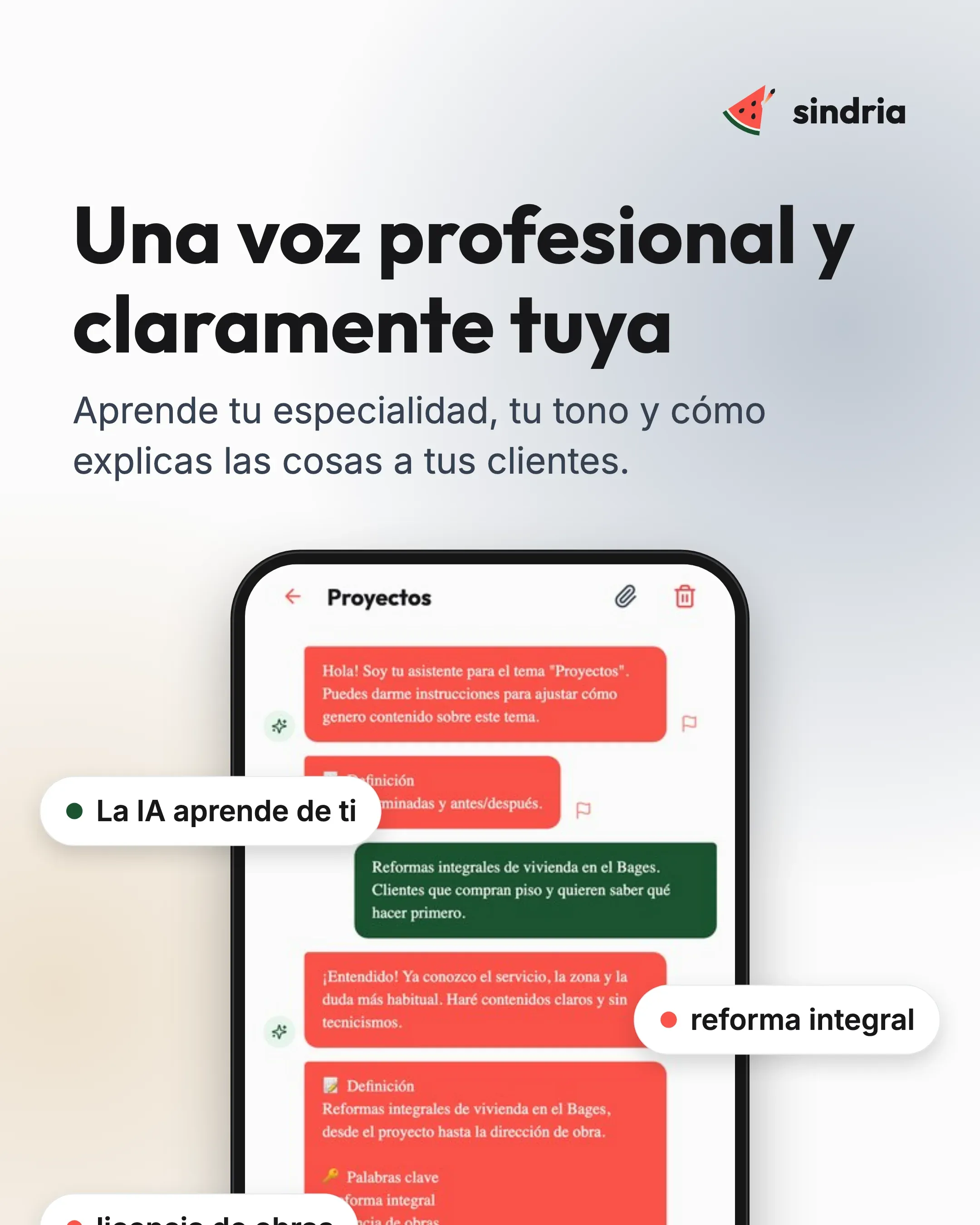 Profesionales: Tu propia voz