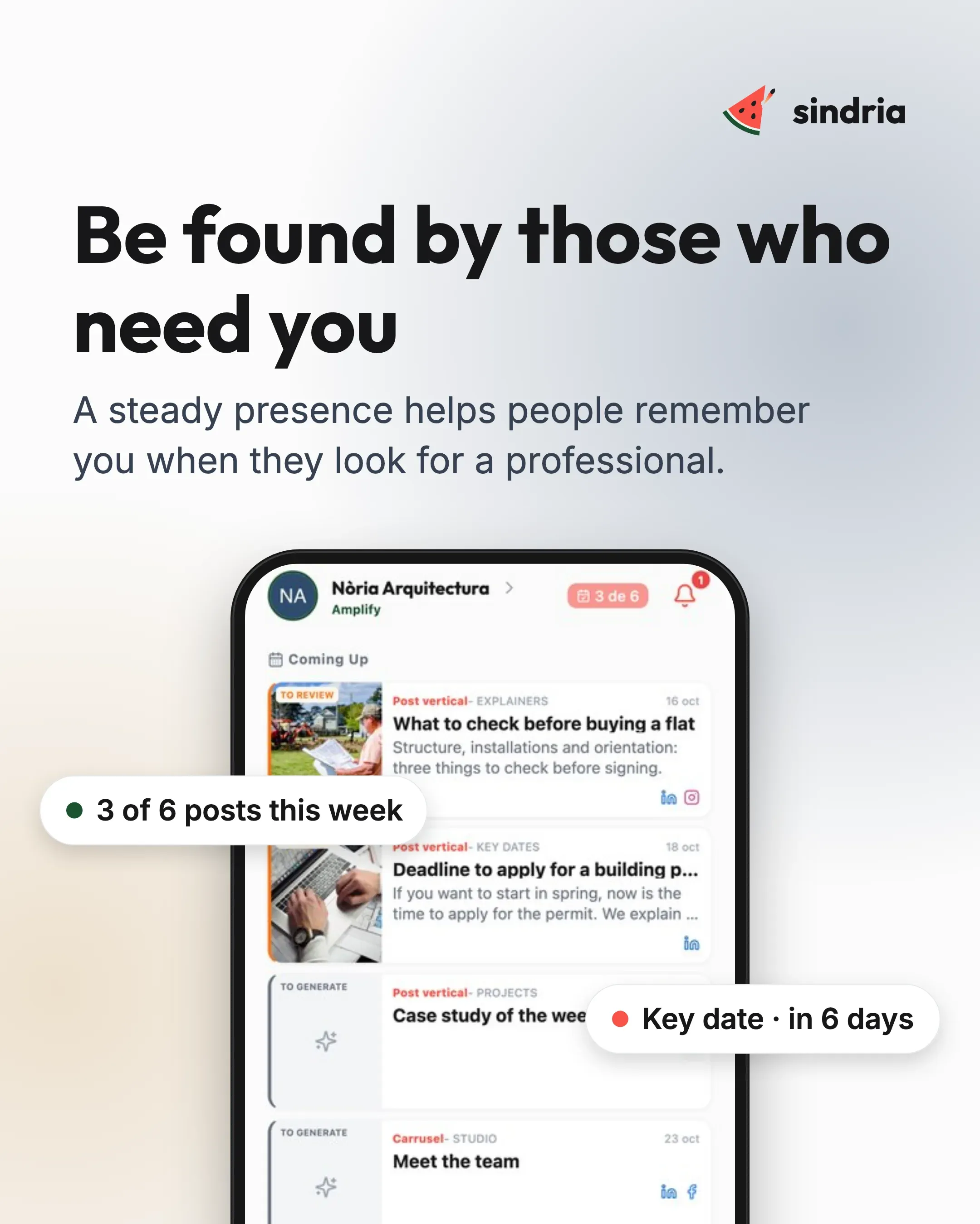 Professionals: Visible results