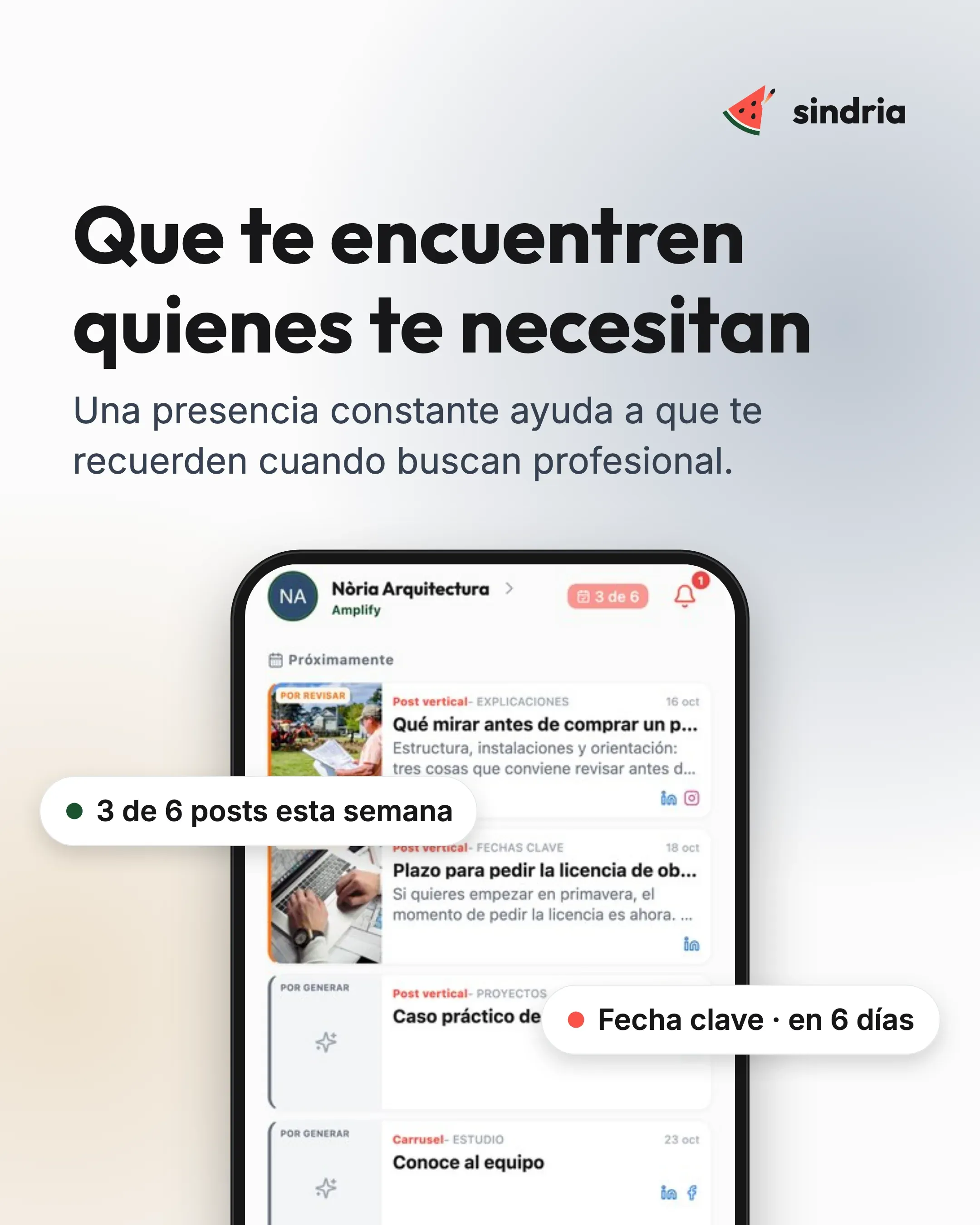 Profesionales: Resultados visibles