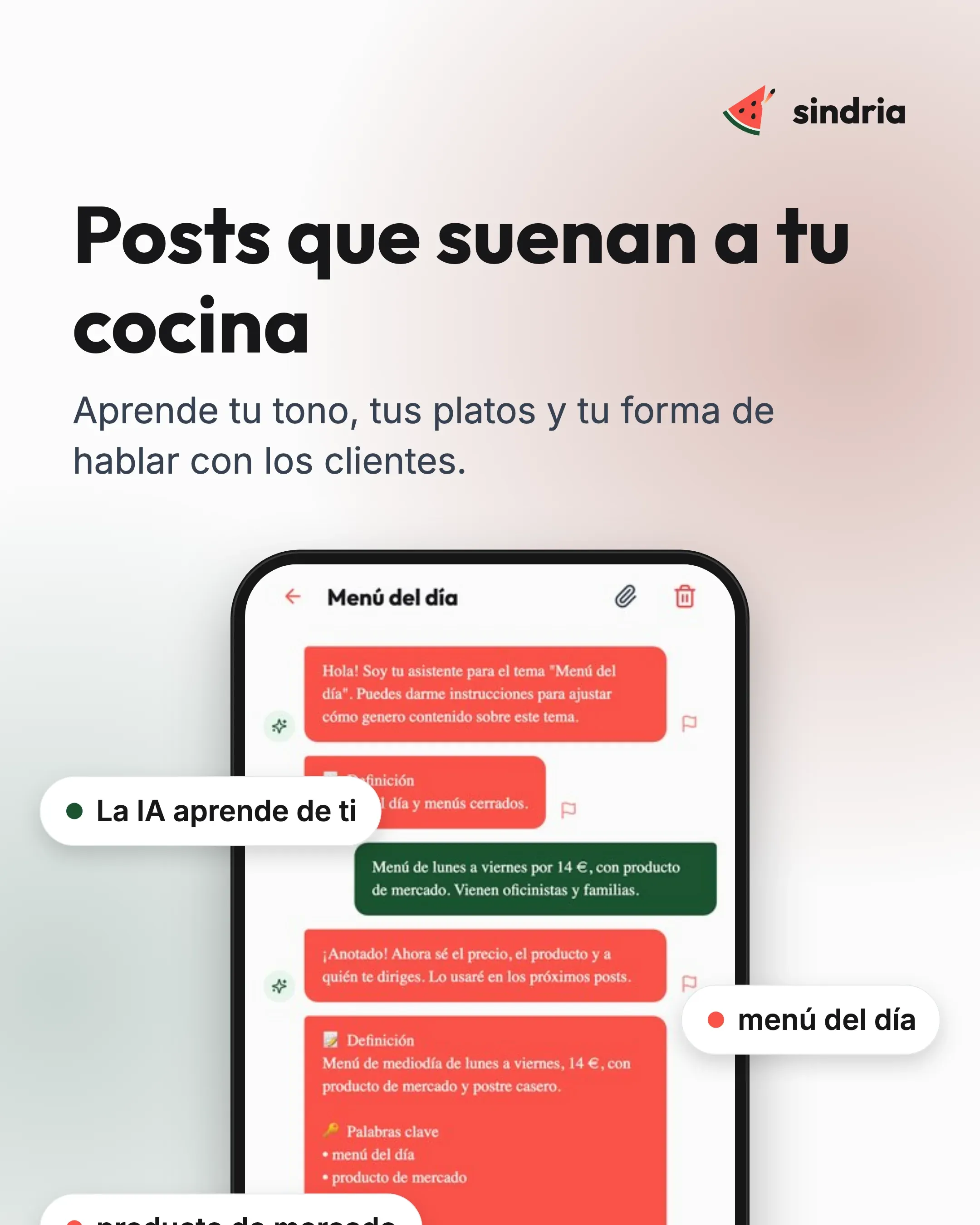 Restaurantes: Tu propia voz